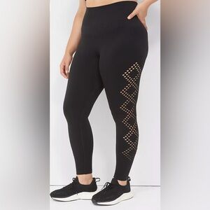 Lane Bryant LIVI High-Rise Seamless 7/8 Active leggings sporty cutout NWT 18/20